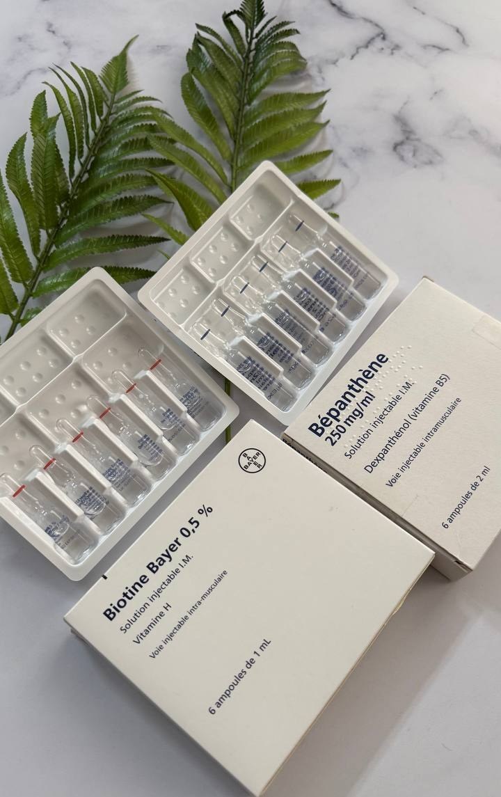 بیوتین و بپانتن بایر آلمان و ایرانی اصلی BIOTINE 0/5% bayer & BEPANTHENE 250mg bayer Orginal و اکتورکو