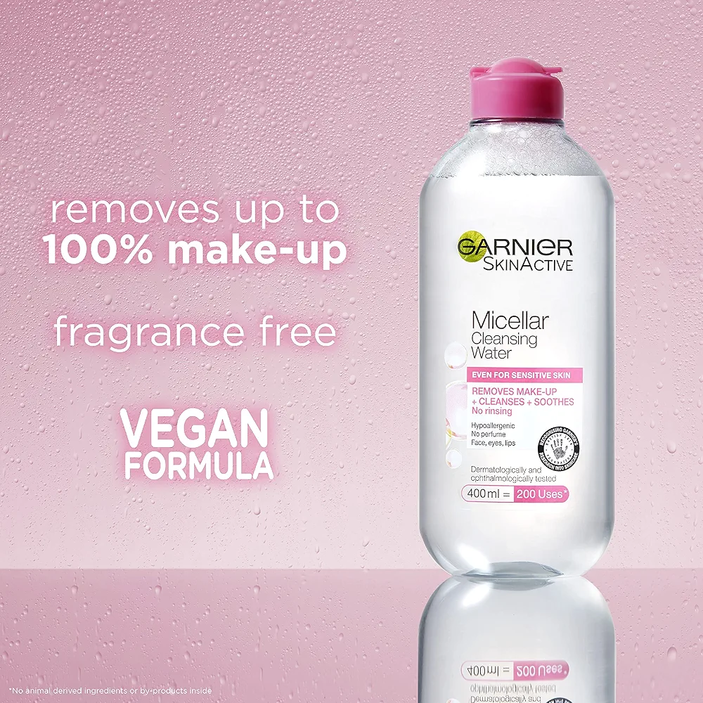 میسلار واتر گارنیر Garnier Micellar Water ۴۰۰ میلی‌لیتر پوست خشک و حساس
